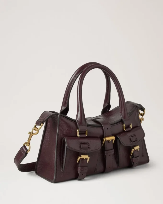 Mini Roxanne Oxblood Hochglanzleder-Geschenke für Sie