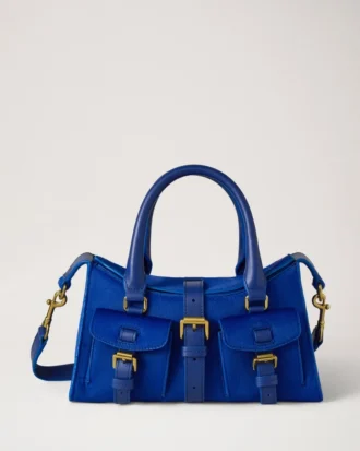 Mini Roxanne Pigmentblau Kalbshaar Mini- & Micro-Taschen