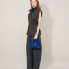 Mini Roxanne Pigmentblau Kalbshaar Mini- & Micro-Taschen