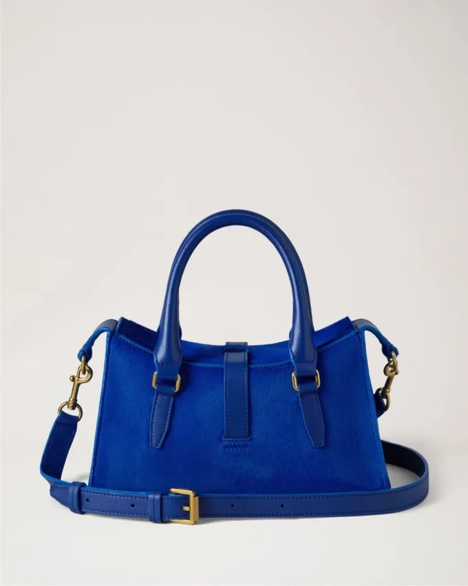 Mini Roxanne Pigmentblau Kalbshaar Mini- & Micro-Taschen