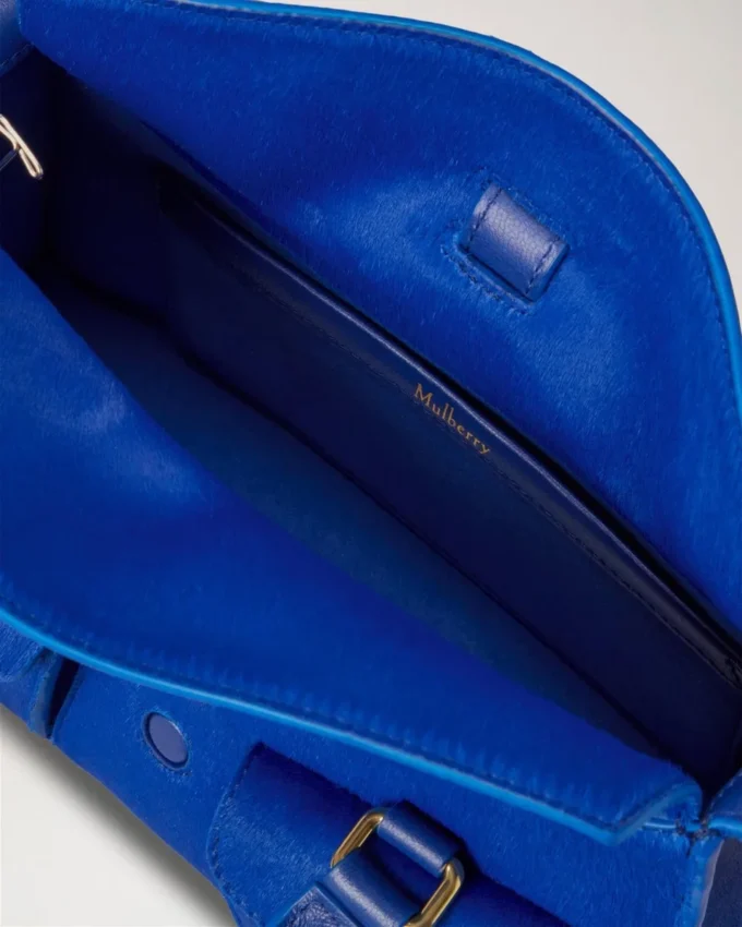 Mini Roxanne Pigmentblau Kalbshaar Mini- & Micro-Taschen
