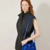 Mini Roxanne Pigmentblau Kalbshaar Mini- & Micro-Taschen