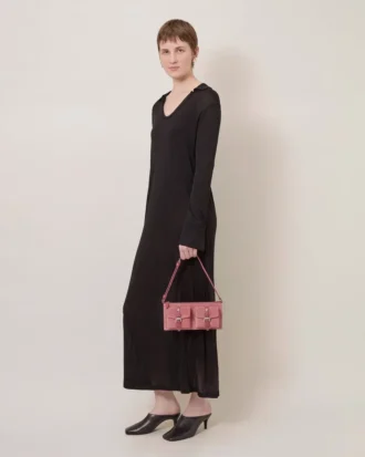 Mini Roxanne Schultertasche Pink Scrumpy Suede Roxanne