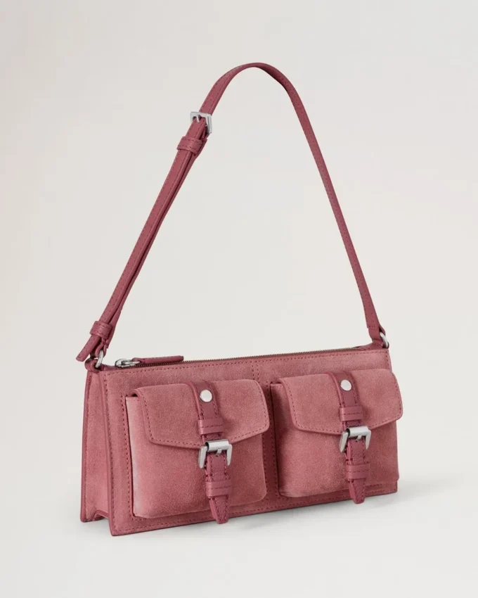 Mini Roxanne Schultertasche Pink Scrumpy Suede Roxanne Mini Roxanne Schultertasche Pink Scrumpy Suede Roxanne