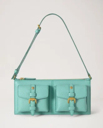 Mini Roxanne Umhängetasche Marina Blue Small Classic Grain