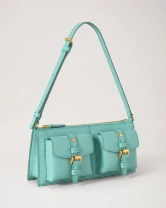 Mini Roxanne Umhängetasche Marina Blue Small Classic Grain