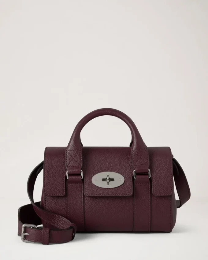 Mini Small Bayswater Black Cherry Classic Grain Mini Small Bayswater Black Cherry Classic Grain