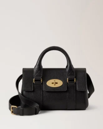 Mini Small Bayswater Schwarz Klassische Handtaschen mit Obergriff