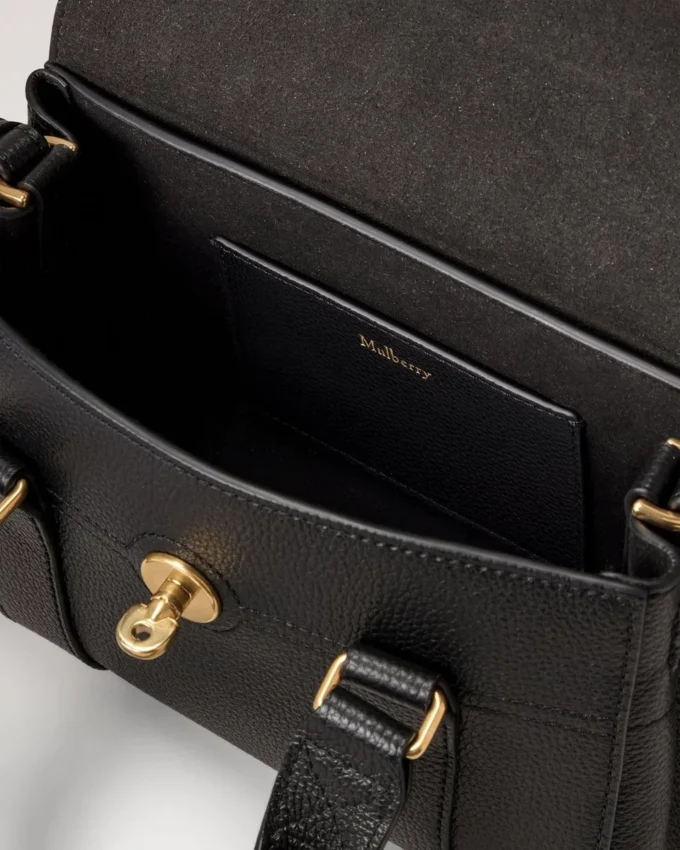 Mini Small Bayswater Schwarz Klassische Handtaschen mit Obergriff