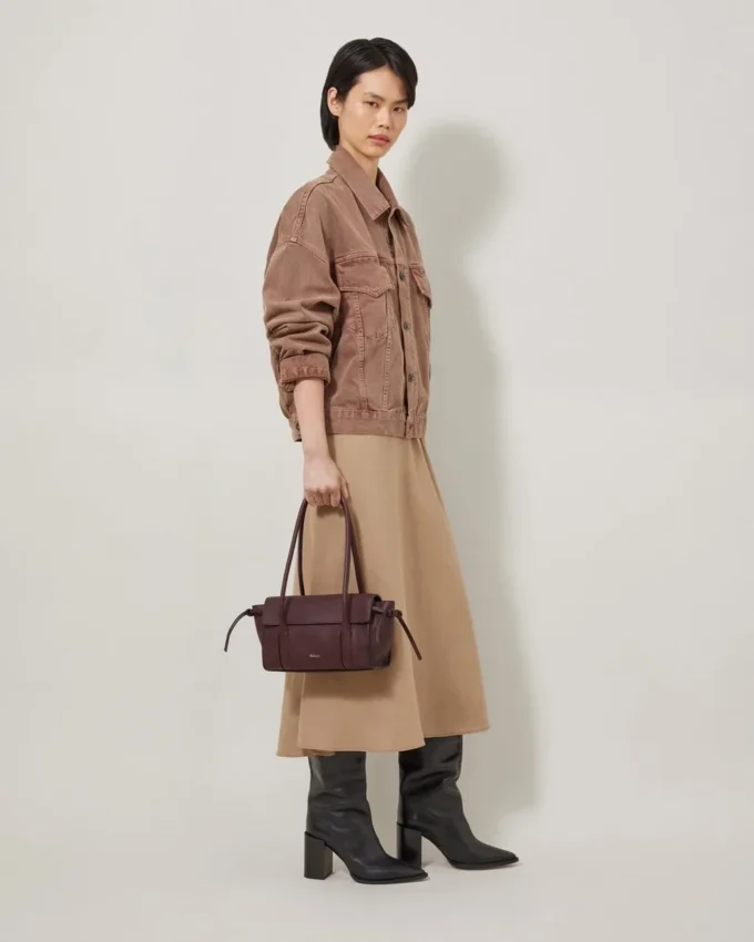 Mini Soft Bayswater Black Cherry Heavy Grain Damen Mini Soft Bayswater Black Cherry Heavy Grain Damen