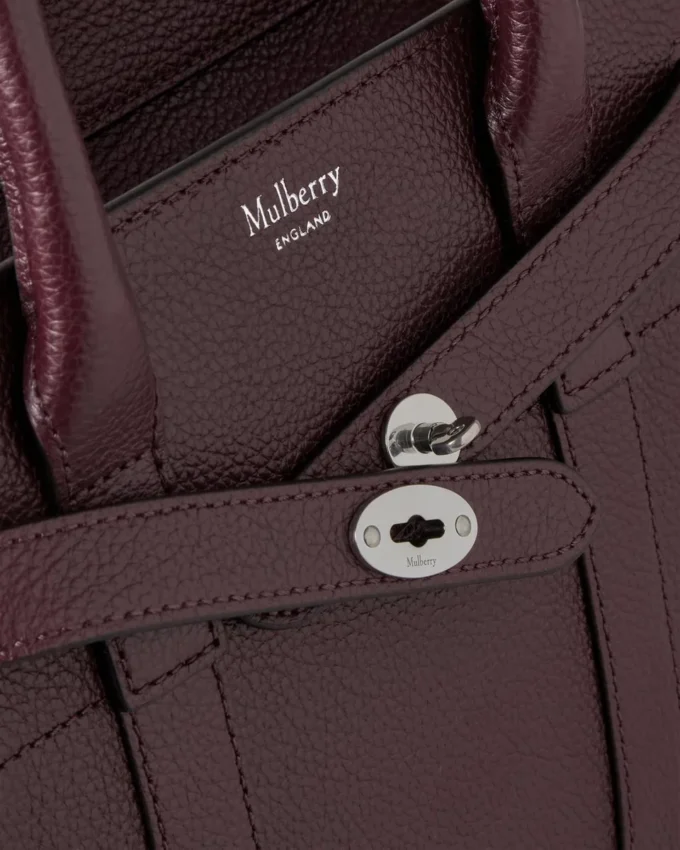 Mini Zipped Bayswater Black Cherry Small Classic Grain Mini Zipped Bayswater Black Cherry Small Classic Grain