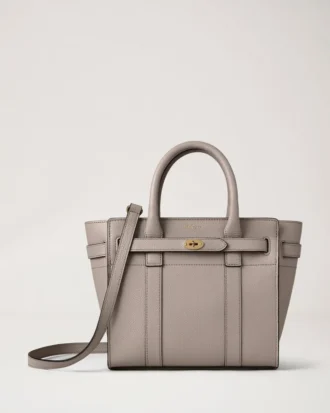 mini zipped bayswater cashmere taupe small classic grain 1 330x413 - Mini Zipped Bayswater Cashmere Taupe Small Classic Grain