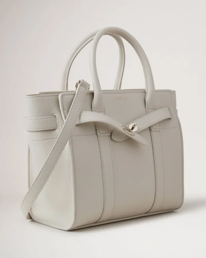 Mini Zipped Bayswater Chalk Small Classic Grain Mini Zipped Bayswater Chalk Small Classic Grain