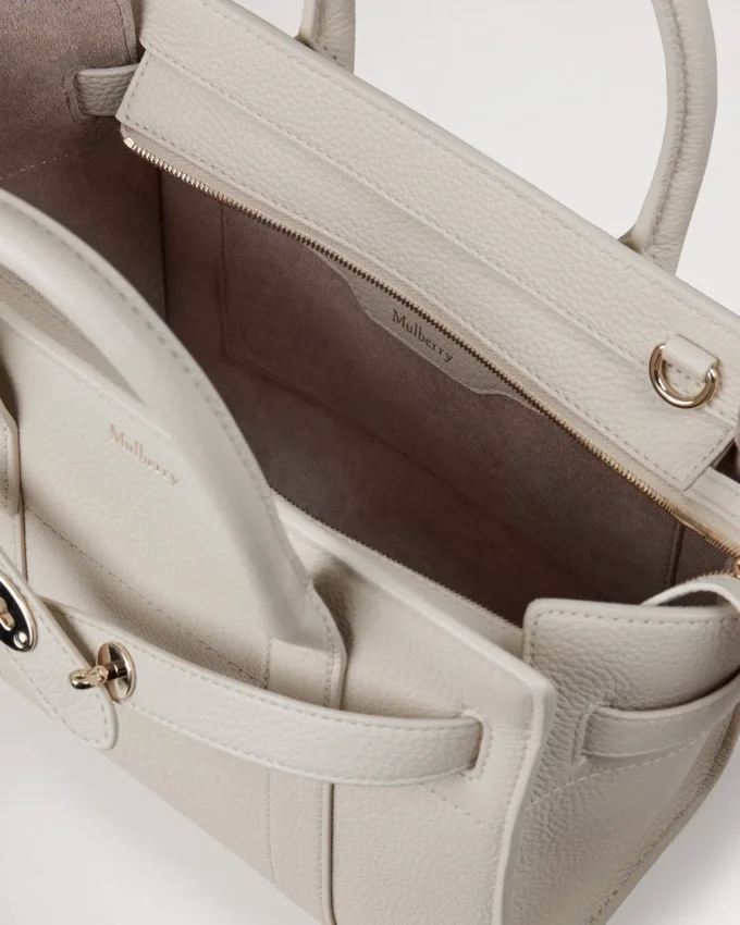 Mini Zipped Bayswater Chalk Small Classic Grain Mini Zipped Bayswater Chalk Small Classic Grain