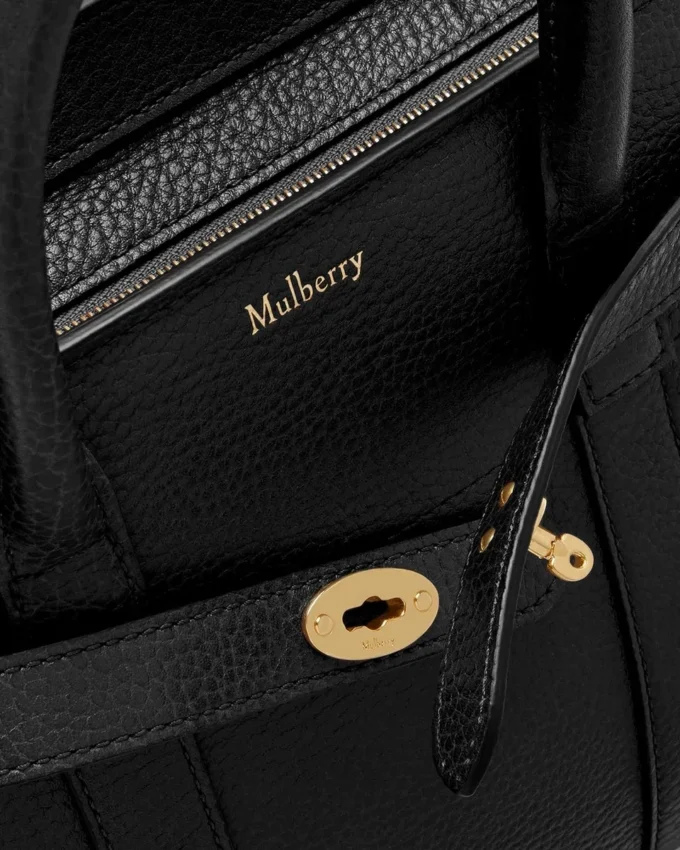 Mini Zipped Bayswater Schwarz Small Classic Grain Mini Zipped Bayswater Schwarz Small Classic Grain