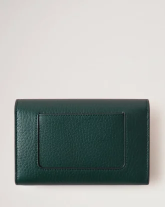 Mittlere Darley-Geldbörse in Mulberry Green mit Heavy Grain