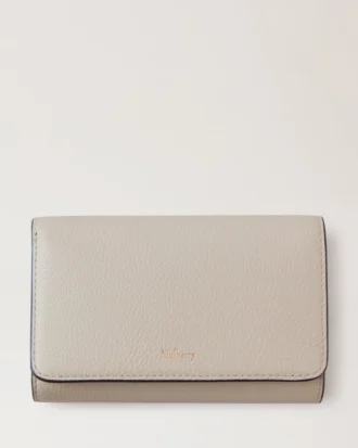 Mittlere französische Geldbörse Chalk Small Classic Grain