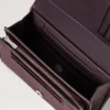 Mittlere französische Geldbörse in Schwarz-Kirsche, kleine klassische Narbung Mittlere französische Geldbörse in Schwarz-Kirsche, kleine klassische Narbung