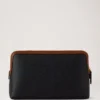 Mittlere Kosmetiktasche Schwarz & Cognac Bio-basiertes Scotchgrain Mittlere Kosmetiktasche Schwarz & Cognac Bio-basiertes Scotchgrain