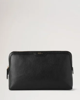 Mittlere Kosmetiktasche Schwarz Small Classic Grain