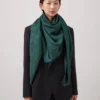 Mulberry-Baum-Schal Mulberry Green Baumwoll-Seiden-Mischung Mulberry-Baum-Schal Mulberry Green Baumwoll-Seiden-Mischung