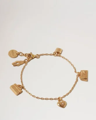 Mulberry Charm-Armband aus vergoldetem Messing für Damen Mulberry Charm-Armband aus vergoldetem Messing für Damen