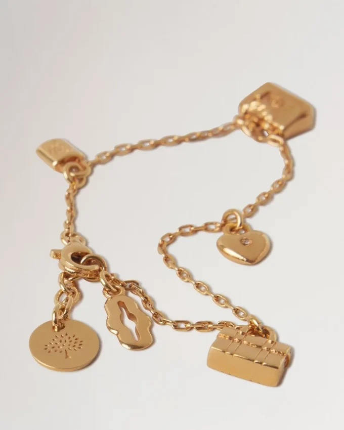 Mulberry Charm-Armband aus vergoldetem Messing für Damen Mulberry Charm-Armband aus vergoldetem Messing für Damen