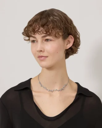 Mulberry-Halskette aus Sterlingsilber für Damen