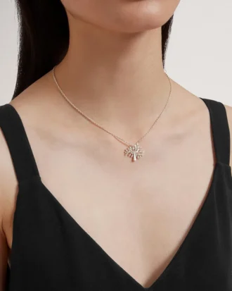 Mulberry-Halskette aus Sterlingsilber für Damen