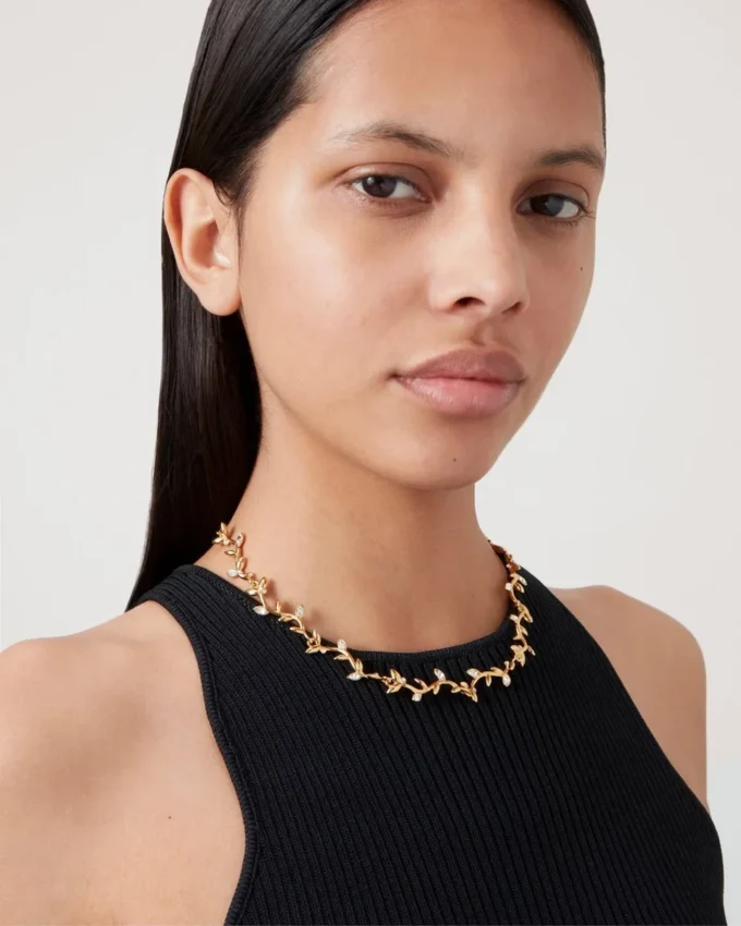 Mulberry-Halskette Gold Mischmaterial Damen Mulberry-Halskette Gold Mischmaterial Damen