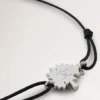 Mulberry-Kordelarmband, schwarz, Sterlingsilber & Kordel Mulberry-Kordelarmband, schwarz, Sterlingsilber & Kordel