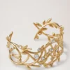 Mulberry Leaf Armreif Gold Mischmaterial
