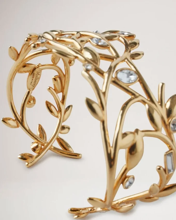 Mulberry Leaf Armreif Gold Mischmaterial