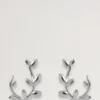 Mulberry Leaf Creolen aus Sterlingsilber Mulberry Leaf Creolen aus Sterlingsilber