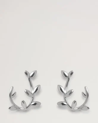 Mulberry Leaf Creolen aus Sterlingsilber Mulberry Leaf Creolen aus Sterlingsilber
