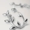 Mulberry Leaf Creolen aus Sterlingsilber Mulberry Leaf Creolen aus Sterlingsilber