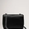 Mulberry Lily aus schwarzem, glänzendem Ziegenleder mit silberfarbenen Details Mulberry Lily aus schwarzem, glänzendem Ziegenleder mit silberfarbenen Details