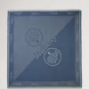 Mulberry Logo Quadratischer Schal aus Denim-Blau und Mischmaterial für Herren Mulberry Logo Quadratischer Schal aus Denim-Blau und Mischmaterial für Herren