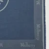 Mulberry Logo Quadratischer Schal aus Denim-Blau und Mischmaterial für Herren Mulberry Logo Quadratischer Schal aus Denim-Blau und Mischmaterial für Herren