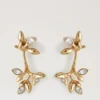 Mulberry-Ohrringe Gold Mischmaterial Damen