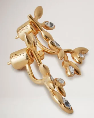 Mulberry-Ohrringe Gold Mischmaterial Damen