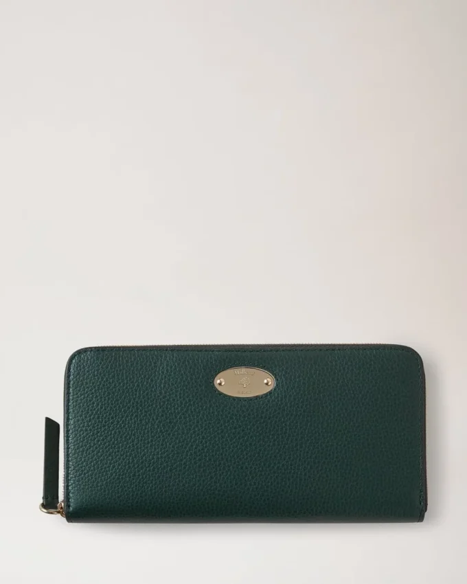 Mulberry-Plakette 8 Kreditkarten-Reißverschluss-Geldbörse Mulberry Green Small Classic Grain Mulberry-Plakette 8 Kreditkarten-Reißverschluss-Geldbörse Mulberry Green Small Classic Grain