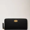 Mulberry-Plakette, 8 Kreditkartenfächer, Reißverschluss, schwarz, Small Classic Grain