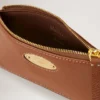 Mulberry-Plakette, kleine Münztasche mit Reißverschluss, Eiche Nvt, Damen Mulberry-Plakette, kleine Münztasche mit Reißverschluss, Eiche Nvt, Damen