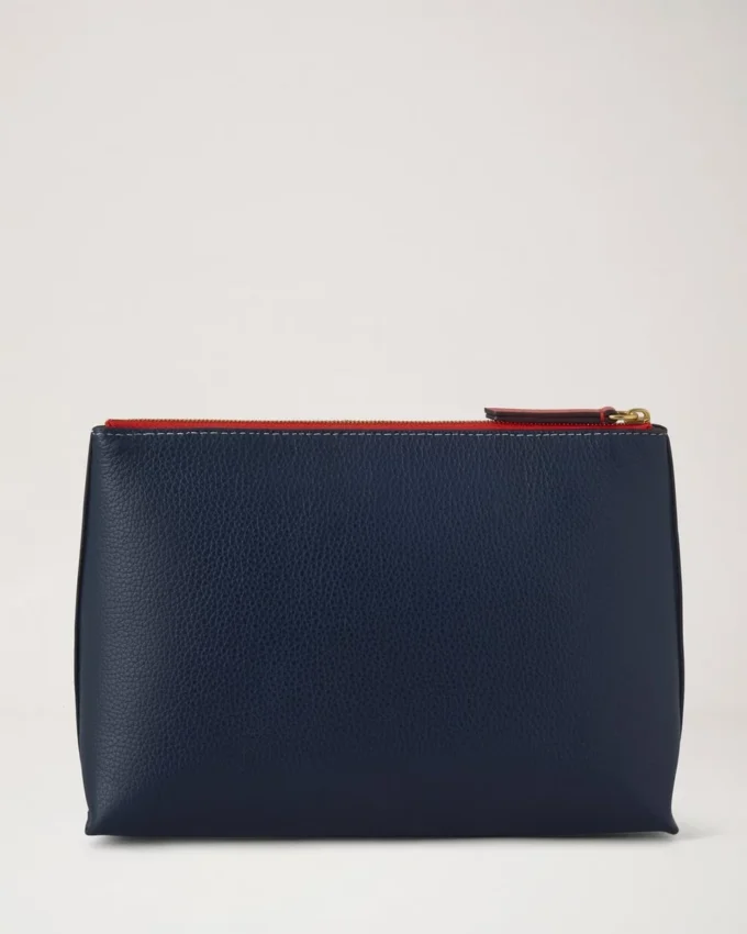 Mulberry Plaque Kosmetiktasche Night Sky & Coral Orange Small Classic Grain Mulberry Plaque Kosmetiktasche Night Sky & Coral Orange Small Classic Grain