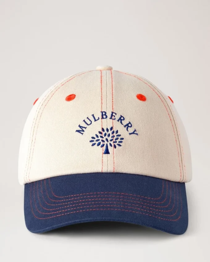 Mulberry Tree Baseballkappe – Colour Block Ecru & Night Sky Baumwolle