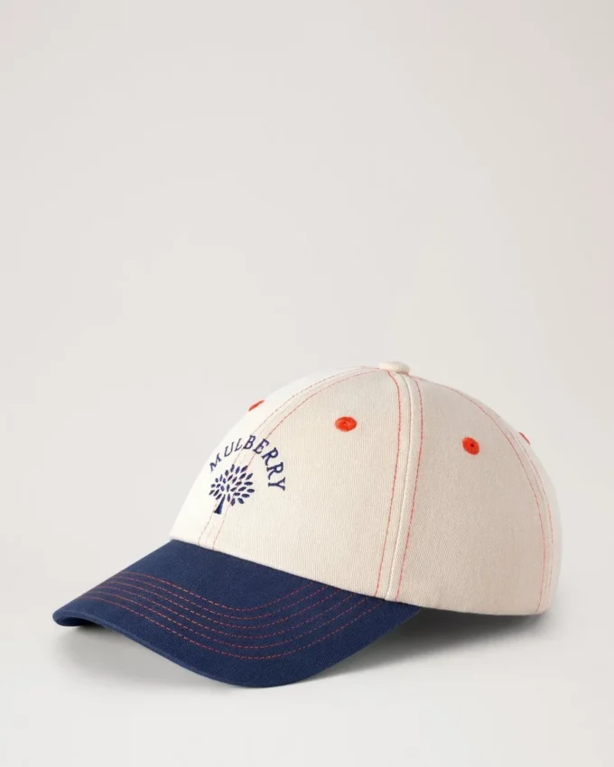 Mulberry Tree Baseballkappe – Colour Block Ecru & Night Sky Baumwolle