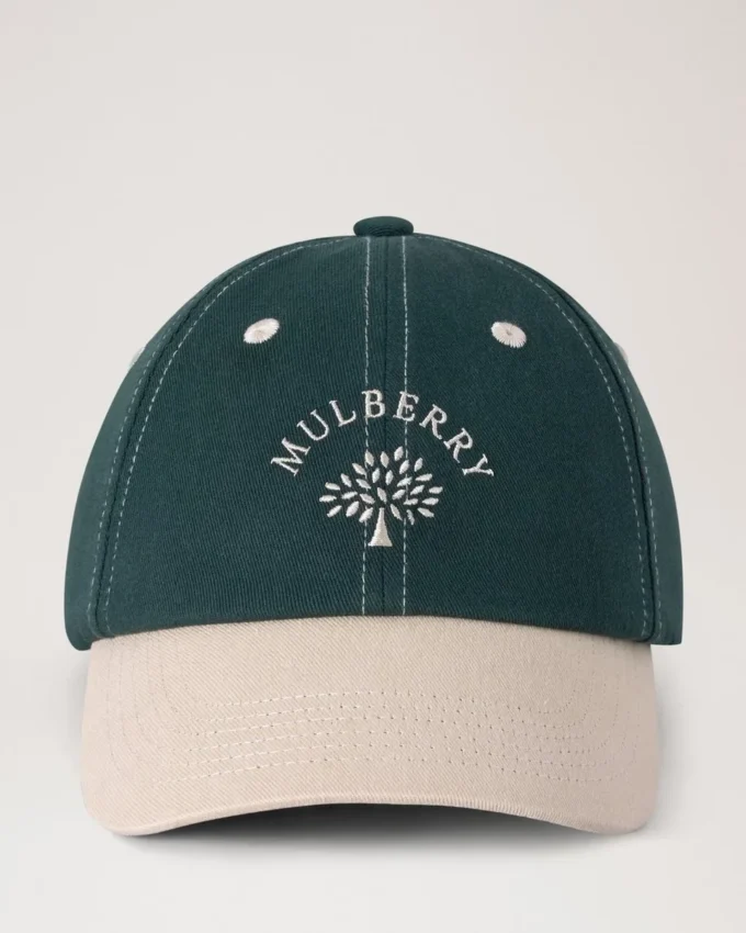 Mulberry Tree Baseballkappe – Colour Block Mulberry Green & Ecru Baumwolle Mulberry Tree Baseballkappe – Colour Block Mulberry Green & Ecru Baumwolle