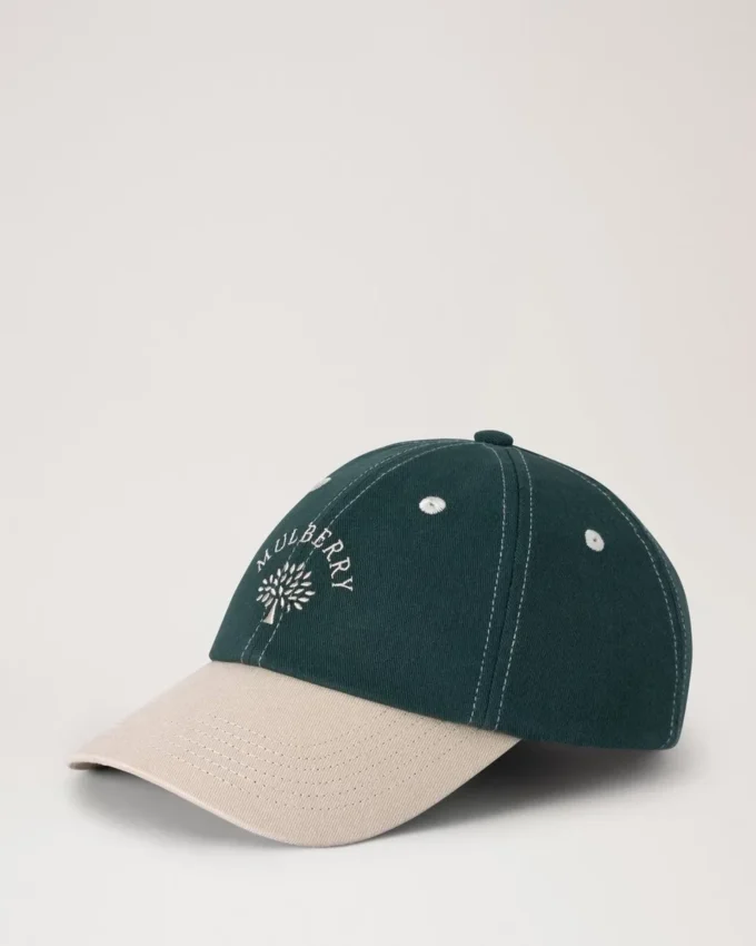 Mulberry Tree Baseballkappe – Colour Block Mulberry Green & Ecru Baumwolle Mulberry Tree Baseballkappe – Colour Block Mulberry Green & Ecru Baumwolle