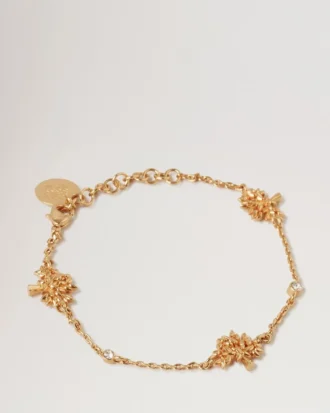 Mulberry Tree Charm-Armband aus vergoldetem Messing für Damen Mulberry Tree Charm-Armband aus vergoldetem Messing für Damen